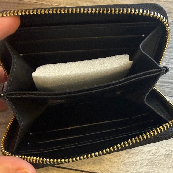 Brown and Black anima print Monogram coin Wallet - Picture 3 of 3